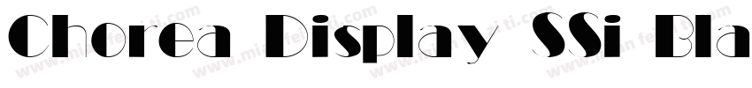 Chorea Display SSi Black字体转换